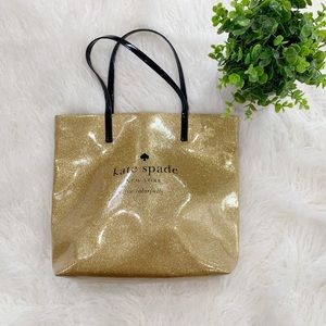 Kate Spade Tote Gold Glitter